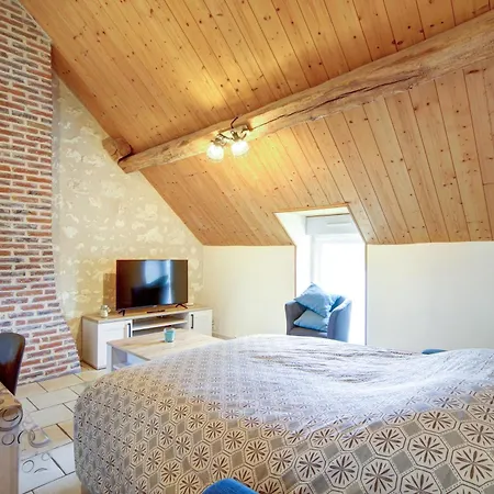Les Logements Dans Longere De La Gentiniere Mareuil-sur-Cher Chambre photo